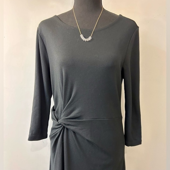 Ann Taylor Twist Front Midi Dress Size 8 - Picture 2 of 11